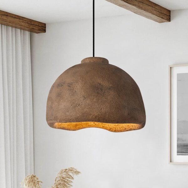 Wabi-Sabi Bell-Shaped Pendant Lighting - Image 9