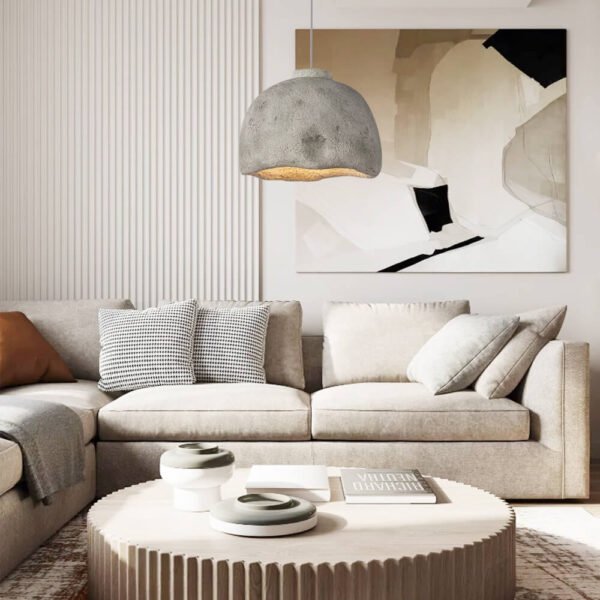 Wabi-Sabi Bell-Shaped Pendant Lighting - Image 5