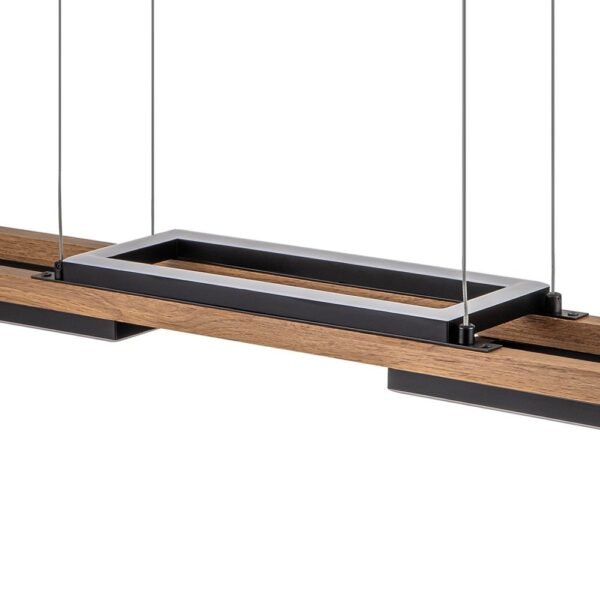 Wooden LED Linear Island Chandelier - Image 11