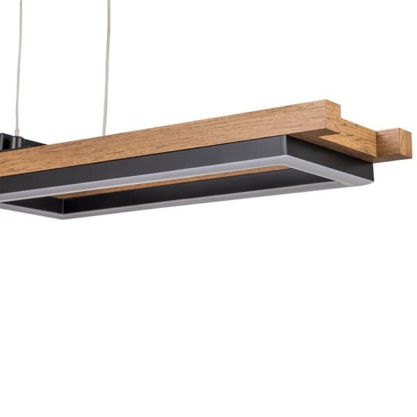 Wooden LED Linear Island Chandelier - Image 10